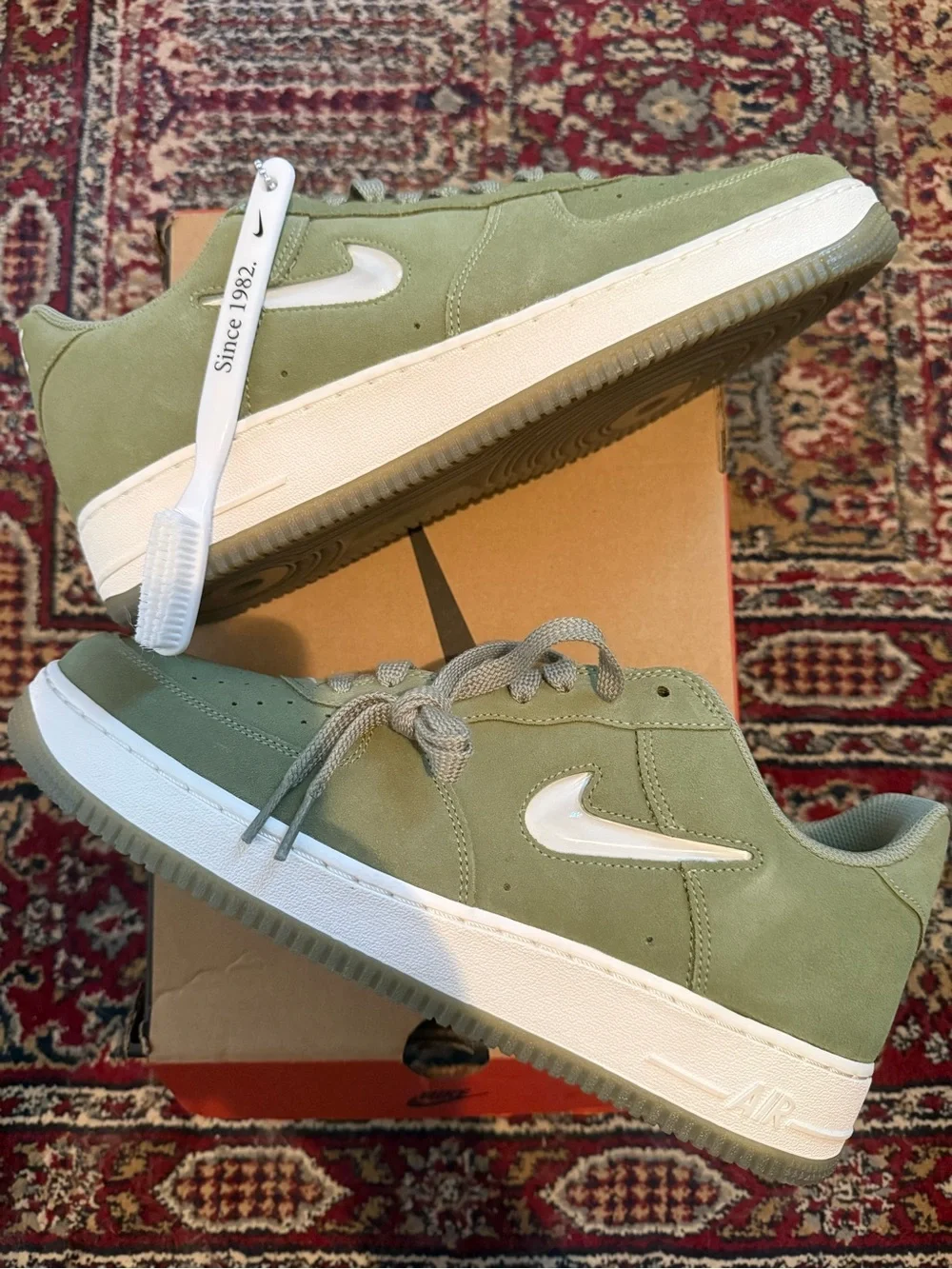 Nike Air Force 1 ‘07 Low Color of the Month Jewel Oil Green - Suede Sneakers
